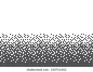 Abstract geometric pattern. Black circles on a white background. Vector illustration. Vector halftone dots