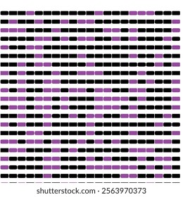 Abstract Geometric Pattern: Black and Peach Circles