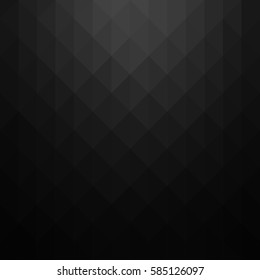 Abstract geometric pattern  Black triangles background  Vector illustration eps 10 