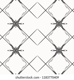 Abstract geometric pattern, Black and white background. 