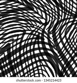 abstract geometric pattern black white