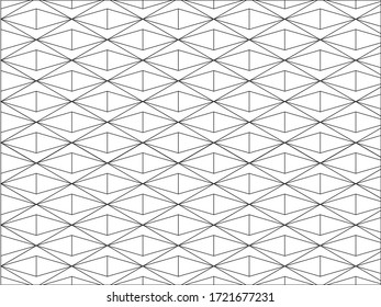 Abstract Geometric Pattern in Black and White