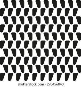 Abstract geometric pattern. Black and white texture. A seamless vector background.