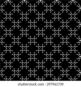 Abstract geometric pattern. Black and white texture. A seamless vector background.