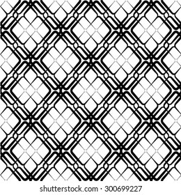 Abstract geometric pattern. Black and white texture. A seamless vector background.