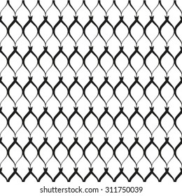 Abstract geometric pattern. Black and white texture. A seamless vector background.