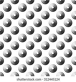 Abstract geometric pattern. Black and white texture. A seamless vector background.