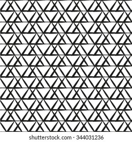 Abstract geometric pattern. Black and white texture. A seamless vector background.