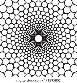 Abstract geometric pattern. Black and white style. Vector illustration.