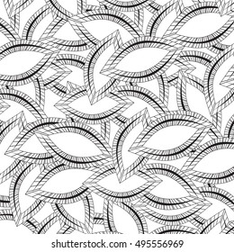 Abstract geometric pattern. Black and white.
