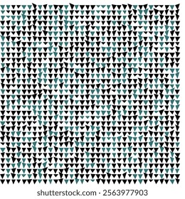 Abstract Geometric Pattern: Black and Yellow Triangles
