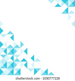 Abstract geometric pattern blue color illustration isolated on white background with copy space, vector eps 10