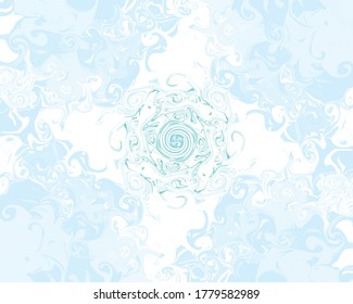 Abstract geometric pattern in blue color