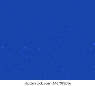 Abstract geometric pattern with blue rhombuses. Black and white vector illustration. 