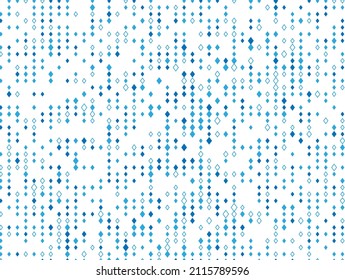 Abstract geometric pattern with blue rhombuses. Design element for web banners, posters, cards, wallpapers, backdrops, panels. Vector illustration