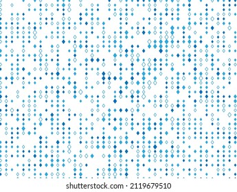 Abstraktes geometrisches Muster mit blauen Hombussen. Design-Element für Web-Banner, Poster, Karten, Wallpaper, Hintergründe, Panels. Vektorgrafik