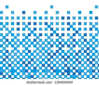 Abstract geometric pattern with blue squares. Design element for web banners, posters, cards, wallpapers, backdrops, panels Black and white color Vector illustration