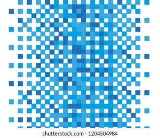 Abstract geometric pattern with blue squares. Design element for web banners, posters, cards, wallpapers, backdrops, panels Black and white color Vector illustration