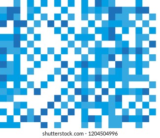 Abstract geometric pattern with blue squares. Design element for web banners, posters, cards, wallpapers, backdrops, panels Black and white color Vector illustration