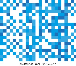 Abstract geometric pattern with blue squares. Design element for web banners, posters, cards, wallpapers, backdrops, panels Black and white color Vector illustration