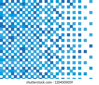 Abstract geometric pattern with blue squares. Design element for web banners, posters, cards, wallpapers, backdrops, panels Black and white color Vector illustration