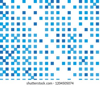 Abstract geometric pattern with blue squares. Design element for web banners, posters, cards, wallpapers, backdrops, panels Black and white color Vector illustration