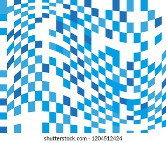 Abstract geometric pattern with blue squares. Design element for web banners, posters, cards, wallpapers, backdrops, panels Black and white color Vector illustration