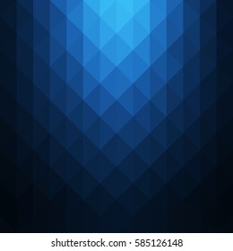 Abstract geometric pattern  Blue triangles background  Vector illustration eps 10 