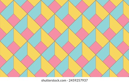 abstract geometric pattern with bright colors