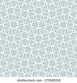 Abstract geometric pattern by lines, diamonds. A seamless vector background. Blue   and white texture