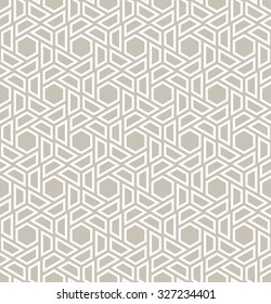 Abstract geometric pattern by lines, hexagons. A seamless vector background.