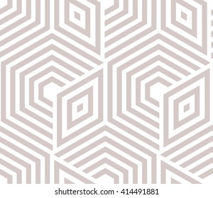 Abstract geometric pattern by lines, hexagons. A seamless vector background.