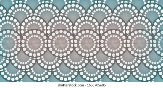 Abstract geometric pattern by the points circles