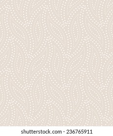 Abstract geometric pattern by the points. A seamless vector background. Beige and white texture.