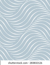Abstract geometric pattern by the points. A seamless vector background. Blue and white texture.