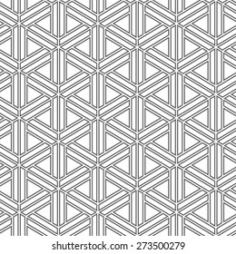 Abstract geometric pattern by stripes, lines. A seamless vector background. Gray and white texture.