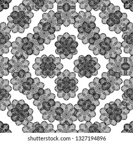 Abstract geometric pattern. Pattern can be used for wallpaper, cover fills, web page background, surface textures. Vector linen texture. - Vector