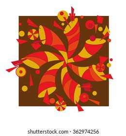 abstract geometric pattern, can be used as a decoration or logo