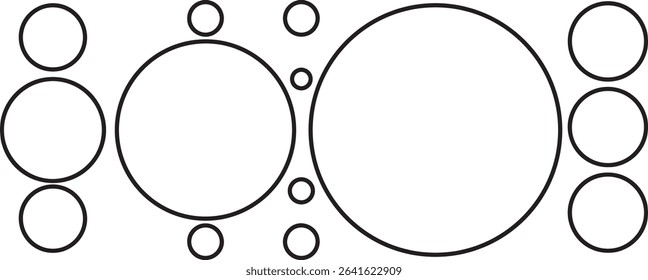 Abstract geometric pattern circles design background