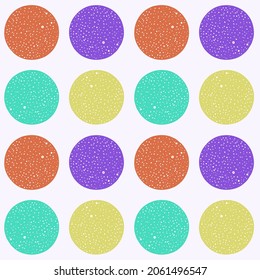 Abstract geometric pattern with circles and elements. Modern abstract design for paper, cover, fabric, interior and other users. Black and red circles on a white background.