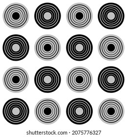 Abstract geometric pattern with circles and elements. Modern abstract design for paper, cover, fabric, interior and other users.