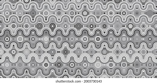    Abstract geometric pattern circles overlapping traditional gray background  