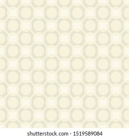 Abstract geometric pattern with circles. Seamless vector background in yellow colors. Circular modern texture. Geometric pattern for web, backdrop, wallpaper, fabric, tile, print, wrapping paper.