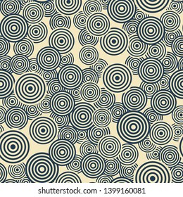 Abstract geometric pattern with circles. Vector, fabric abstract seamless pattern