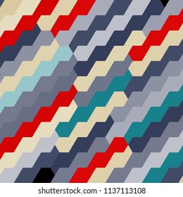 Abstract geometric pattern with city elements frayed sprays triangles neon high-quality vector illustration in graffiti style for your design