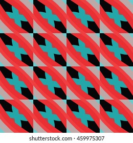 Abstract geometric pattern. Cloth design, wallpaper.
