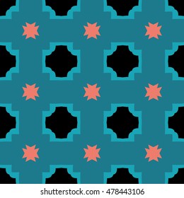 Abstract geometric pattern. Cloth design, wallpaper.