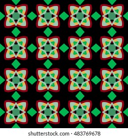 Abstract geometric pattern. Cloth design, wallpaper.
