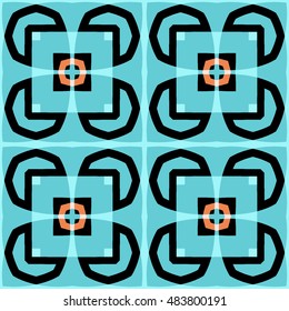 Abstract geometric pattern. Cloth design, wallpaper.