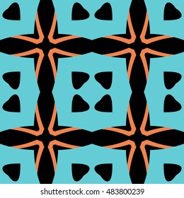 Abstract geometric pattern. Cloth design, wallpaper.